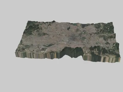 Sao Paulo City Low-poly 3D model