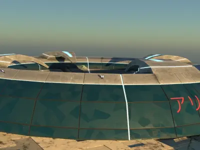 Amphitheater with bonus props 3D model