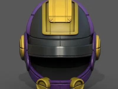 Helmet scifi military futuristic technology  Low-poly 3D model purchase