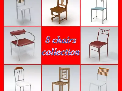 Chairs Pack 1 3D model