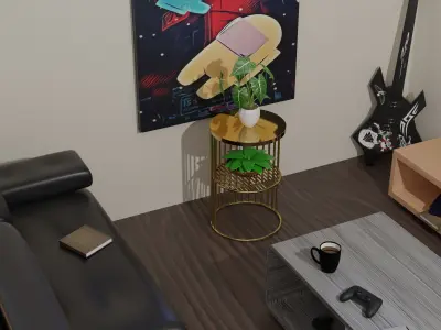 Sofa Side Table 1 3D model