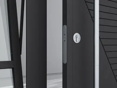 Aluminium door 266 3D model