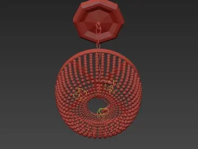 Crustalicia Chandelier 3D model