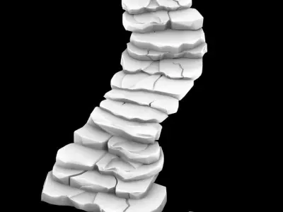Qu You Path - Stairway 04 3D model