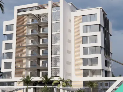 Hotel Complex 01 3D model