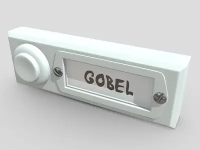 Bell Button Low-poly 3D model