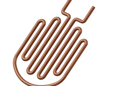 Rusty Heating Element Coil 3D model