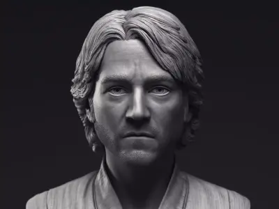 Diego Luna as Cassian Andor Bust Printable 3D Model 3D print model