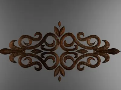 CNC  Ornament Element Free 3D model