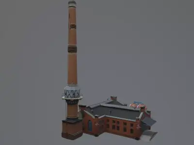 factory building Free 3D model