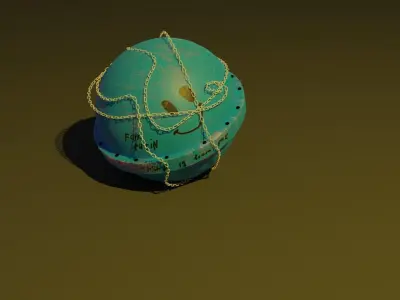 3D ball Free low-poly 3D model
