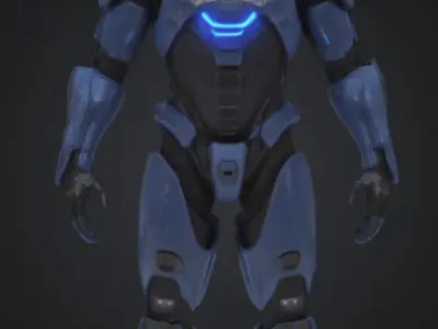 Halo Soldier Low-poly 3D model