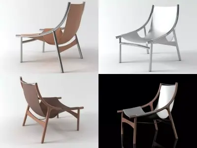 Mira lounge chair 3D model