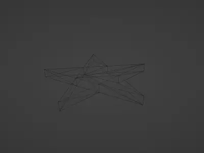 Simple star 3D model