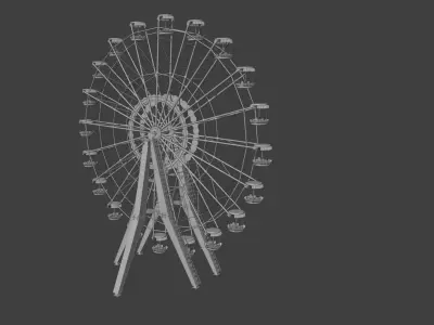 Pripyat amusement park Wheel before 3D model