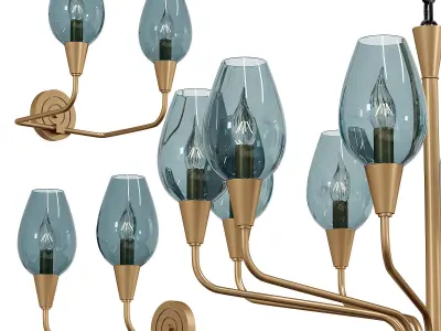 Chandelier VIOLA 3D model
