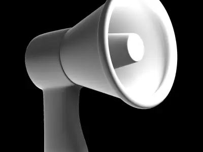 Megaphone icon 3D model
