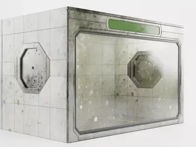 Simulation Room V1 - Dusty and Dirty Environment Low-poly 3D model