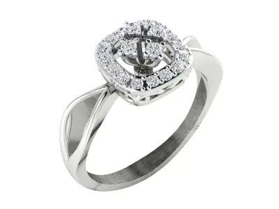 Women Ring Render 3dm STL MTL SLC JCD OBJ FBX Details 3D print model 69