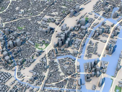 4 Tokyo City Japan  3D model