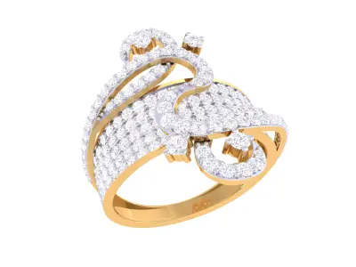  Women Ring MTL 3dm STL OBJ FBX Details 3D print model 55