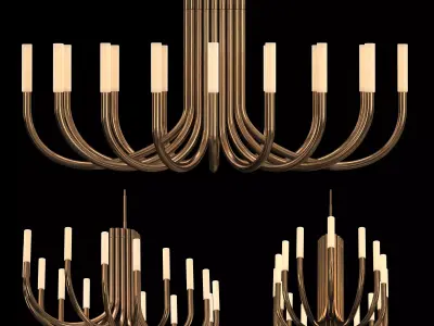 ROUSSEAU OVAL CHANDELIER 50 3D model