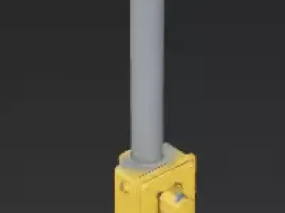 Standard Pedestrian Crossing Signal 3D Model Low-poly 3D model