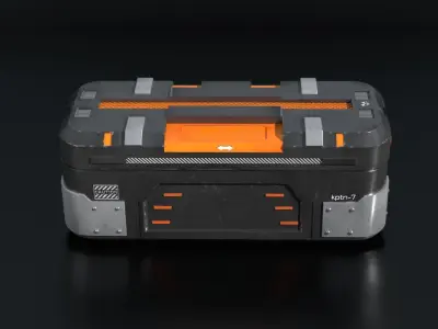 Sci Fi Box v2 Low-poly 3D model