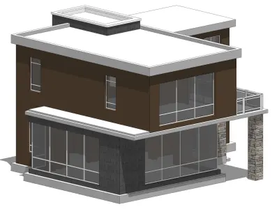 Villa A Sketchup 3D model