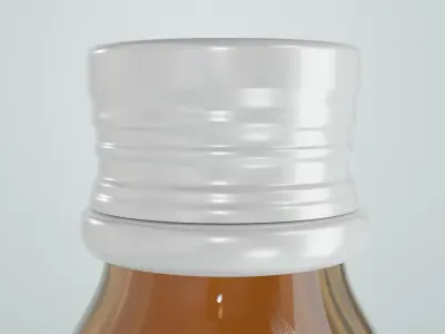 Medical Syrup Bottle Low-poly 3D model