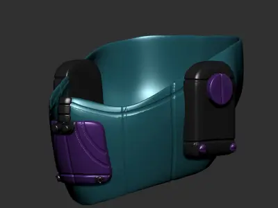 gas mask helmet scifi high poly sculpt  ver 2 3d printable  3D model purchase
