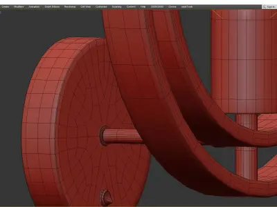 DAVOS WALL Low-poly 3D model