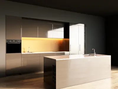 5-Kitchen5 glossy 1 3D model