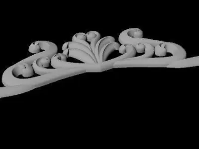 dekor ornate crown 3D model