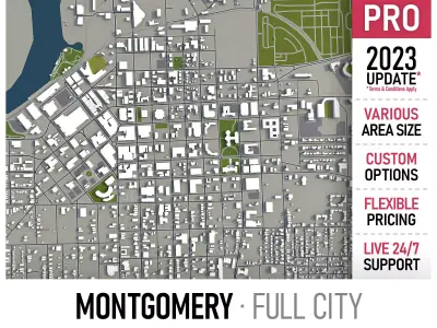 Montgomery  Low-poly 3D model