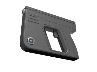 Violets Machine gun from the movie Ultraviolet 2006 3D model