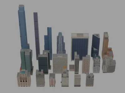 Building NYC Vol 1 Low-poly 3D model
