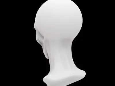 Alien Creature Bust 3D Print Model 3D print model