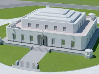 Fort Knox Bullion Depository 3D model