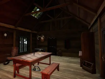 Hunters Hut Low-poly 3D model