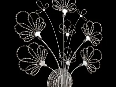 butterfly wall light 3D model