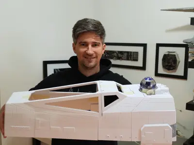 Model-X Cockpit Diorama 1-6 scale 3D print model