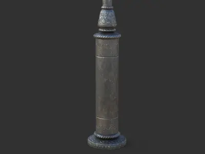 Street Lamp Low-poly 3D model