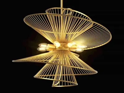 728183 Zeta Lightstar ceiling chandelier 3D model