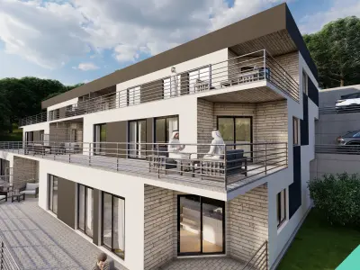 Residential Building 001 3D model purchase