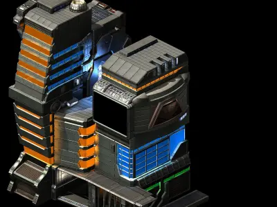 Different dimension world - city hall 3D model