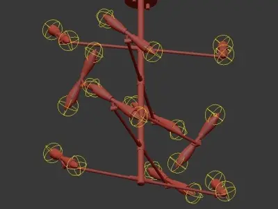 Hank chandelier 3D model