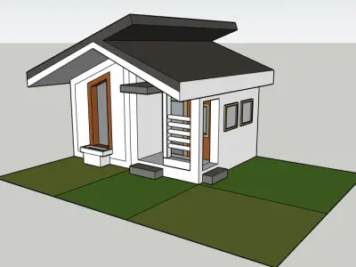 Modern Small House  Architectural 3D Model for Visualization 3D model