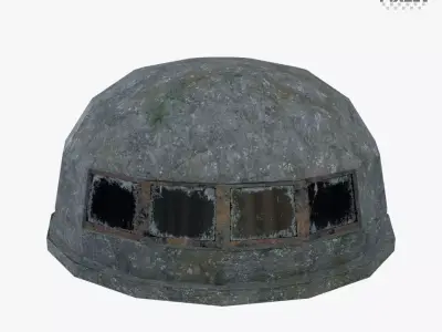 Bunker 03 Low-poly 3D model