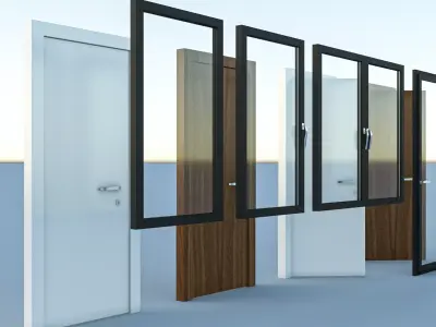 Room Doors - Windows - House pack 3D model